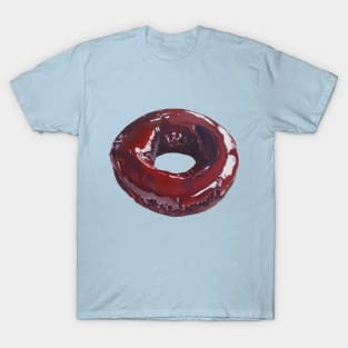 Double Chocolate Donut painting (no background) T-Shirt